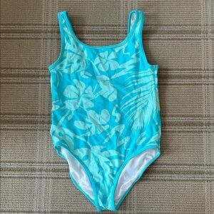 Fila Kids Swim One Piece in Aqua and White